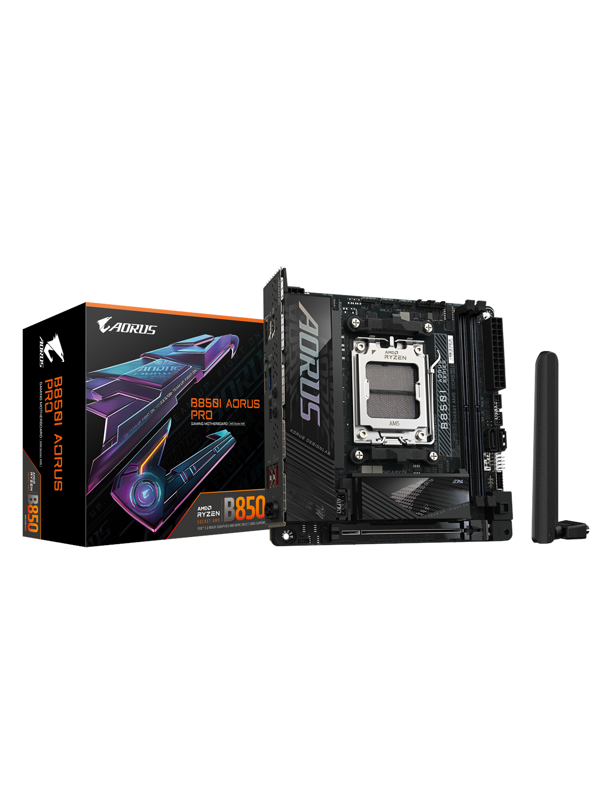 GIGABYTE B850I AORUS PRO Mainboard - AMD B850 - AMD AM5 - DDR5 RAM - Mini-ITX
