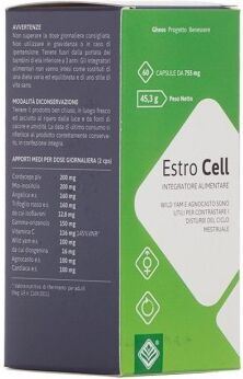 GHEOS Srl Estro Cell 60 Capsule - Integratore per il Benessere Femminile con Estratti Naturali