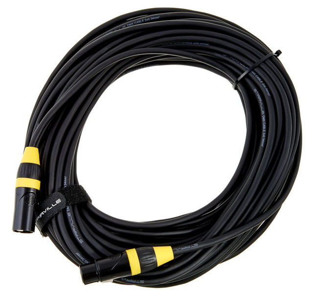 Stairville PDC3CC DMX Cable 25,0 m 3 pin giallo