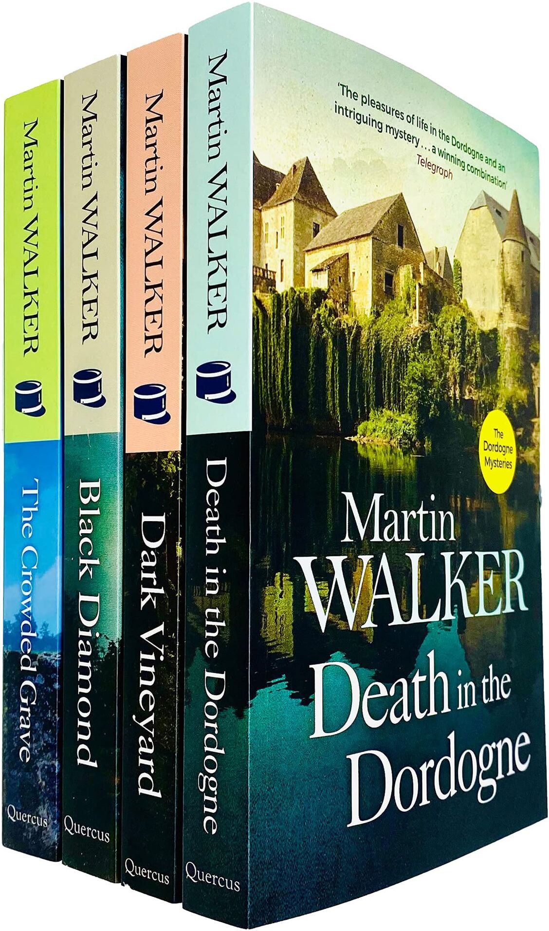 Quercus Dordogne Mysteries Series 4 Books Collection Set by Martin Walker (Death in the Dordogne, Dark Vineyard, Black Diamond &amp; More)