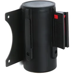 Absperrband Wandmontage (schwarz)