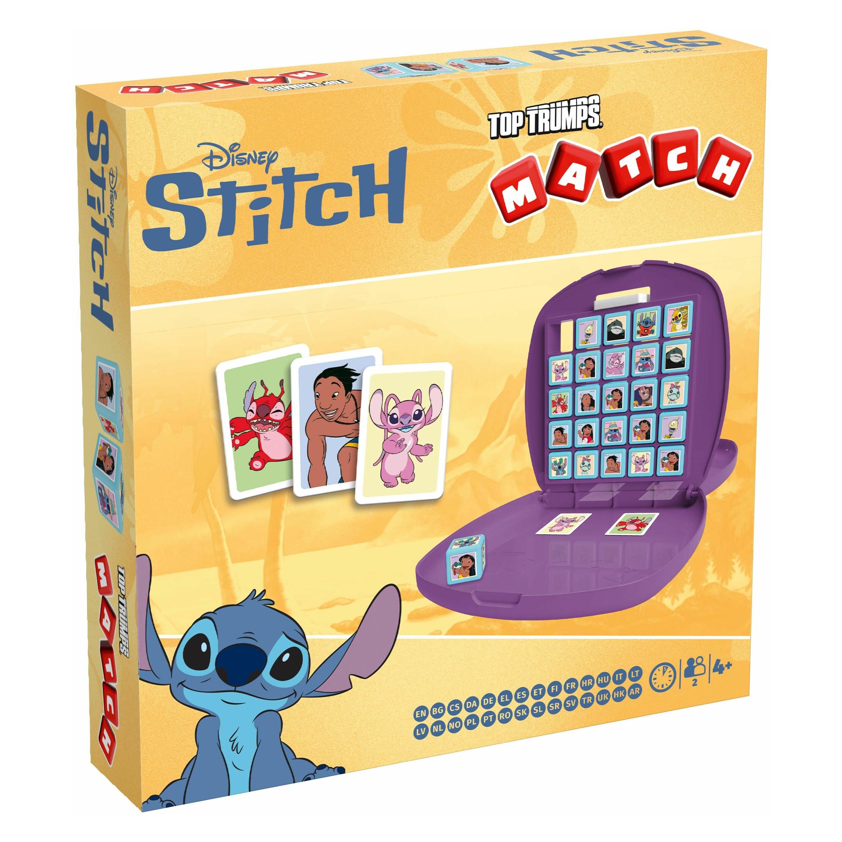 Winning Moves Lilo & Stitch Strategiespiel Top Trumps Match Stitch (Deutsch, Englisch, Französisch, Niederländisch, Spanisch, 2 Spieler) (WIN60448)