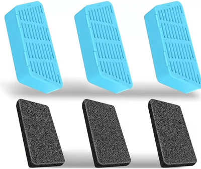 Inspire Curations PureFlow Wireless Pet Fountain Replacement Filters & Sponges Set 3pcs Filters