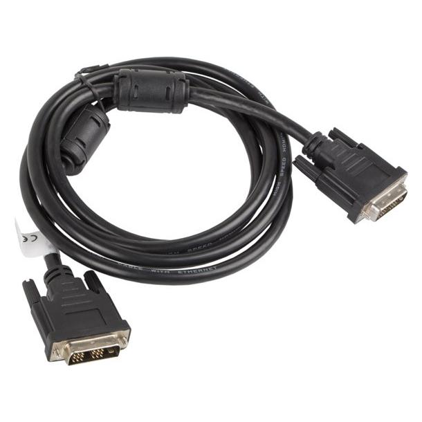 Lanberg CA-DVIS-10CC-0018-BK DVI-Kabel DVI-D (1.80 m) (CA-DVIS-10CC-0018-BK)
