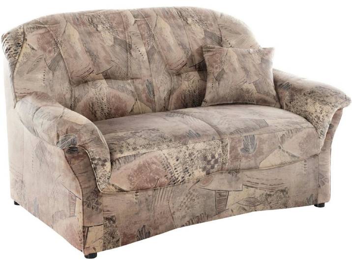 DOMO collection 2-Sitzer Bahia zeitlos & elegantes Sofa, bequem, Microfaser, natur