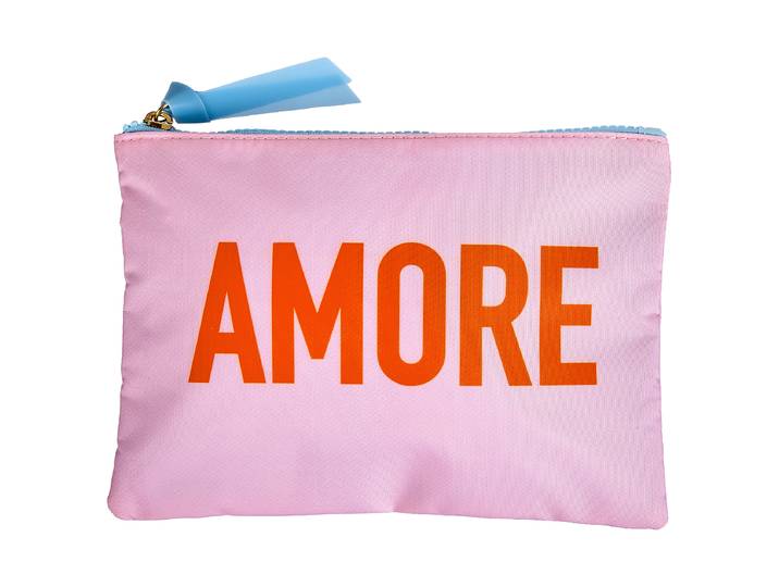 Trousse de maquillage Amore Polyester Rose foncé/Rose foncé 21 x 15 x 0cm