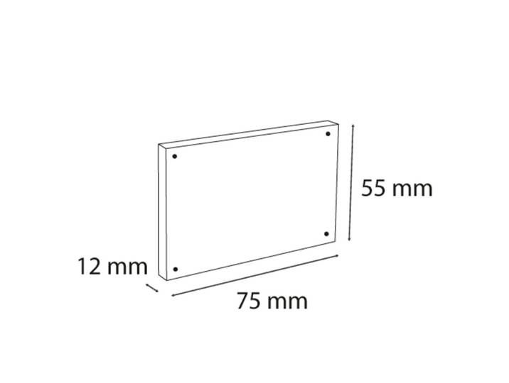 EXACOMPTA Lot de 3 porte-visuels avec fermeture magnétique A8 - Cristal