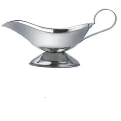 Sauciere aus silbernem Edelstahl, 140 g