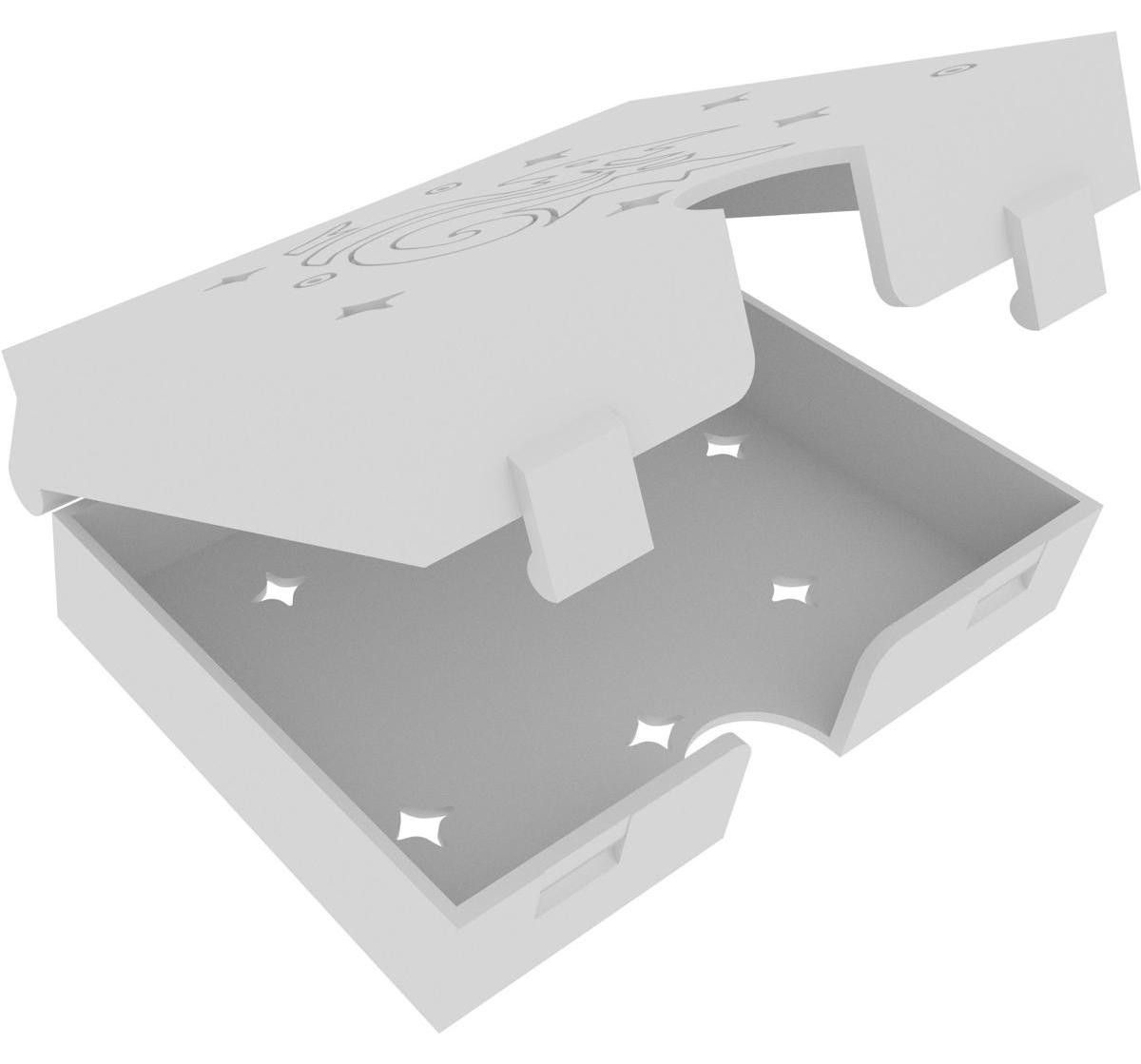 Feldherr Opklapbare kaartendoos voor oversized speelkaarten, grijs, 80 x 120 mm