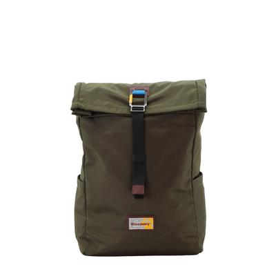 Sportrucksack DISCOVERY "Icon", Gr. B/H/T: 27cm, grün (khaki), Kunstfaser, unifarben, Rucksäcke, Hergestellt aus rPet Polyester-Material