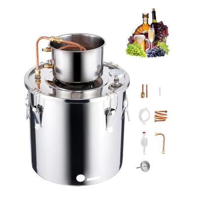 Alcohol Still With Copper Coil Home Distiller Kit For Whiskey Wine & Brandy Alcohol Still With Copper Coil Home Distiller Kit For Whiskey Wine & Brandy