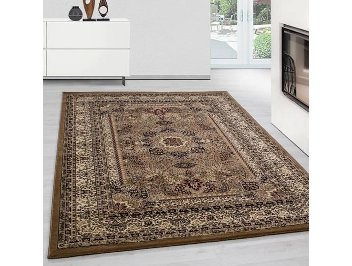 Teppium Tapis Oriental Classique Beige 300x400 cm - Motifs Ornementaux et Floraux Tissage Serré Poil Court