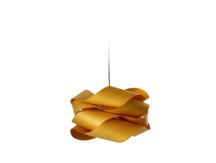 LZF Pendelleuchte Link - Yellow (Gelb) , Schwarz matt , Large Na