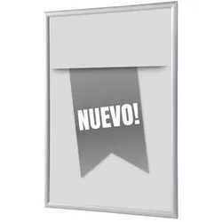 SHOWDOWN Displays Showdown Klapprahmen - DIN A4 - Komplett-Set - Nuevo Spanisch - Grau/Silber