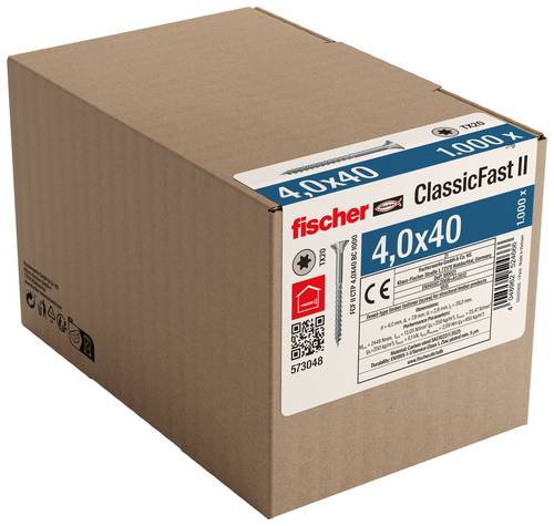 Fischer 573048 Spanplattenschraube 40mm TX 1000St.