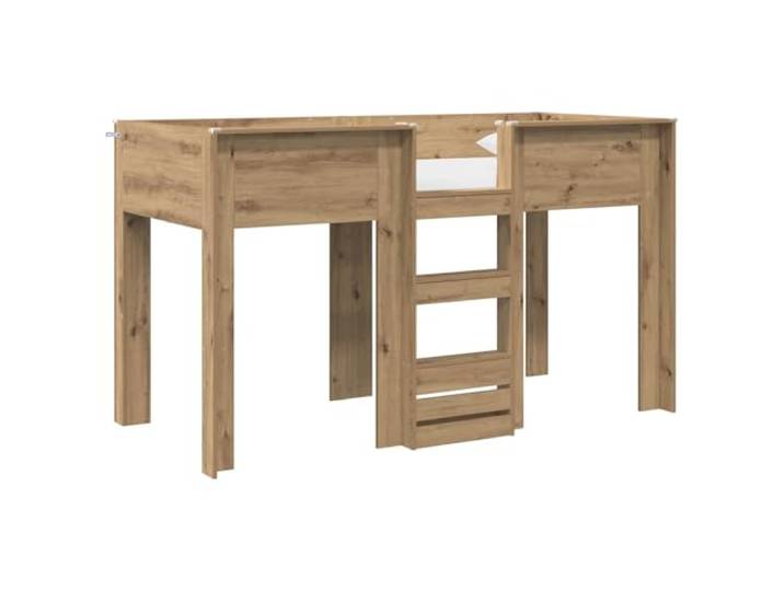 ZQQLVOO Etagenbett für Artisan-Eiche 75 x 190 cm Holzwerkstoff Zwei Etagen, Standardmatratzen, platzsparend, geteilte Zimmer, Zwillinge, Geschwister, trockenes Tuch