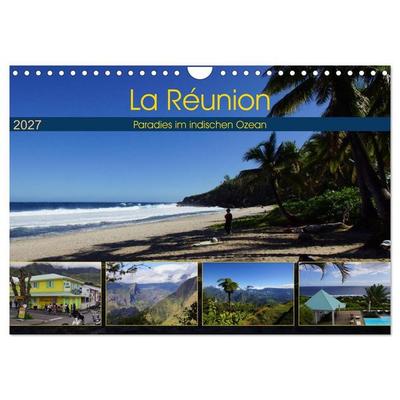 La Réunion - Paradies im indischen Ozean (Wandkalender 2027 DIN A4 quer), CALVENDO Monatskalender