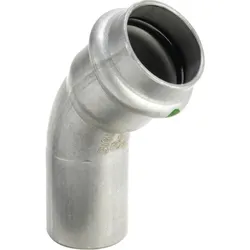 Viega Sanpress Inox Bogen 435431 42mm, 45Grad, Stahl nichtrostend, SC-Contur