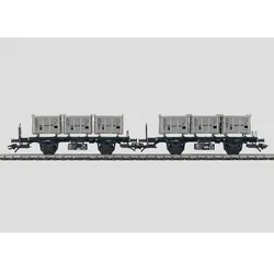 Märklin 48943 H0 Wagen-Set  ́Behälter-Tragwagen ́ Bt 10, DB, Ep. III