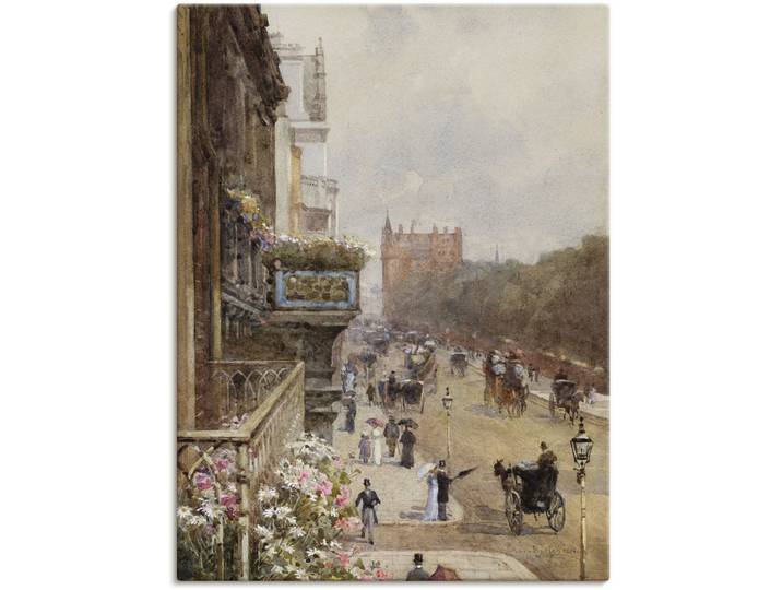 Leinwandbild ARTLAND Piccadilly, London. 1894 , beige (farbe bild(er): naturfarben), B:60cm H:80cm, Bilder, Leinwandbild, auf Holzrahmen gespannt
