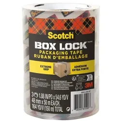 Scotch 3er-Pack Packband »Box Lock« 48 mm x 50 m transparent transparent