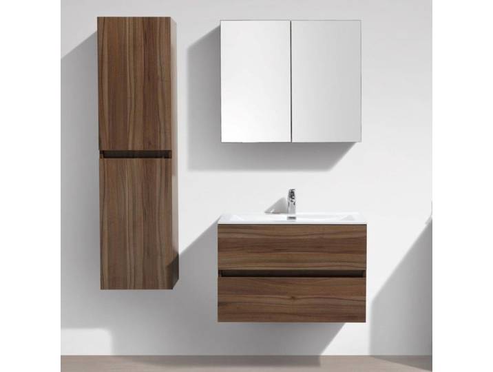 Ensemble de meubles salle de bain design SIENA largeur 60 cm noyer Sans