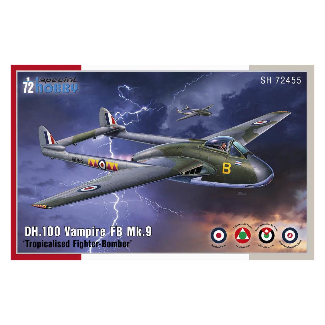 Special Hobby DH.100 Vampire FB.Mk.9 Tropicalised Fighter-Bomber (100-SH72455)