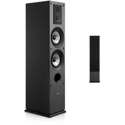 VEVOR Passiv Standlautsprecher, 3-Wege-System mit 1,91/2,54 cm Hochtöner, Dual 13,34 cm Tieftöner, 145 W Spitzenleistung, 70 Hz–20 kHz Frequenzgang, MDF-Gehäuse, für Home Audio, Single
