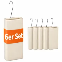 Relaxdays Luftbefeuchter Heizkörper 6er Set Beige