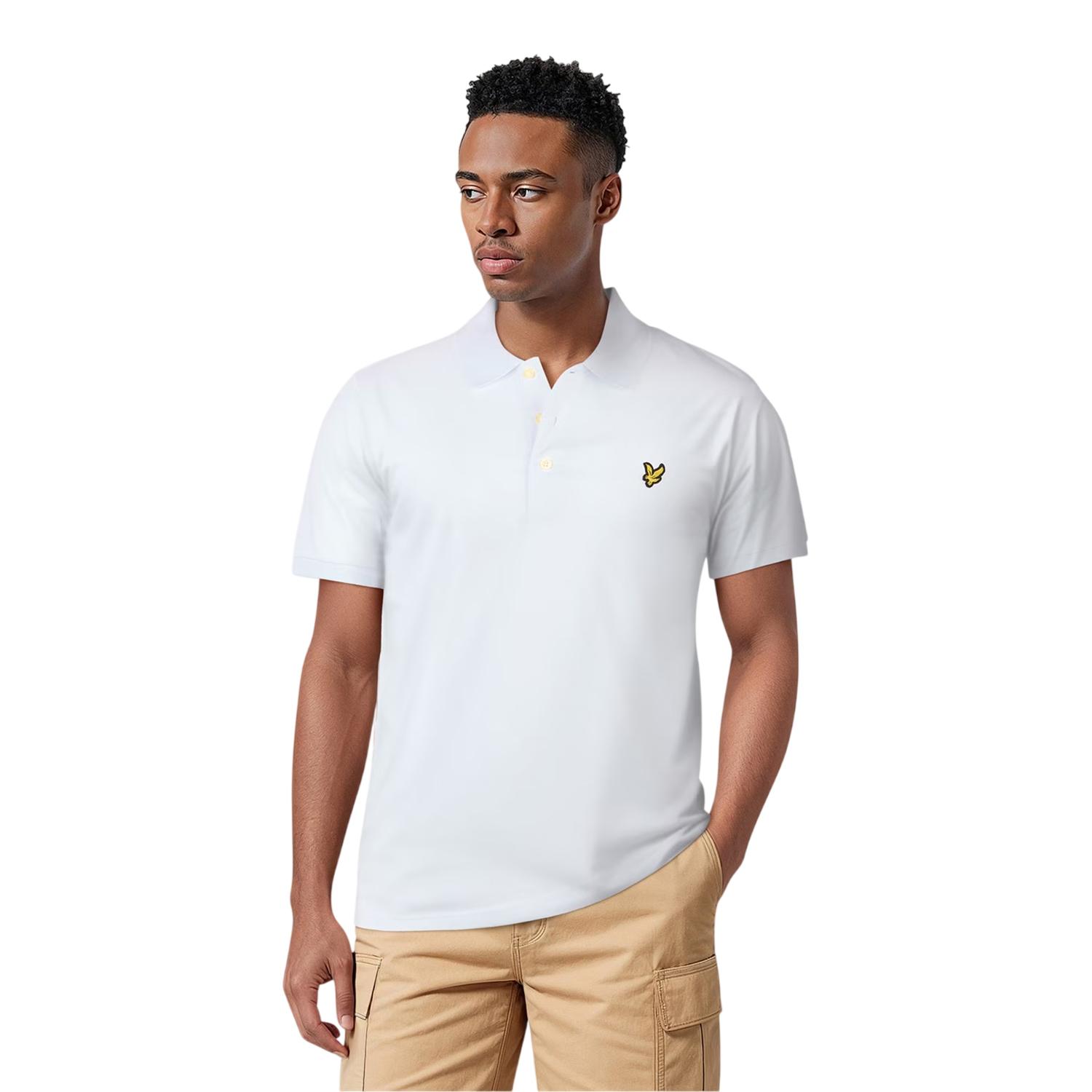 Lyle & Scott - Poloshirt für Herren, kurzärmlig (Weiß)