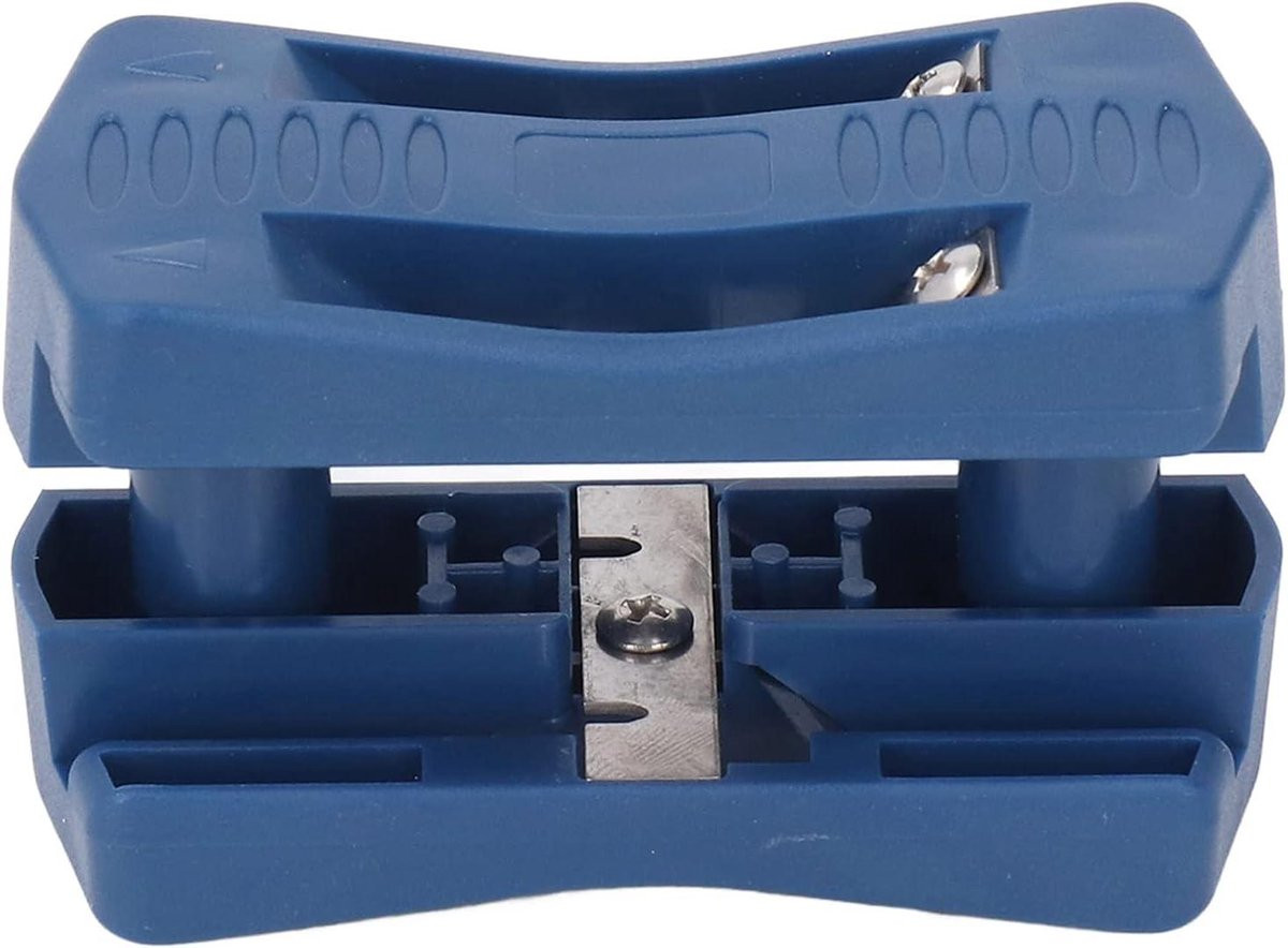 Allecto Handmatige randbandcutter voor houtbewerking, blauw