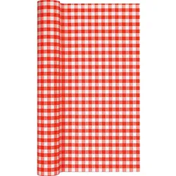 Home Fashion, TL Karo red, Tischläufer, 490 cm x 40 cm, aufgerollt, 1 Stück pro Pack