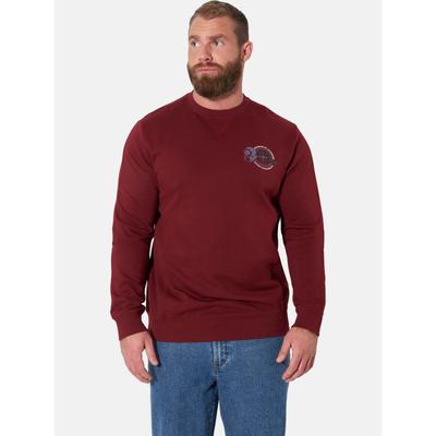 Sweatshirt JAN VANDERSTORM "Sweatshirt TJALVE", Herren, Gr. XL, rot (dunkelrot), Sweatshirts Sweatshirt