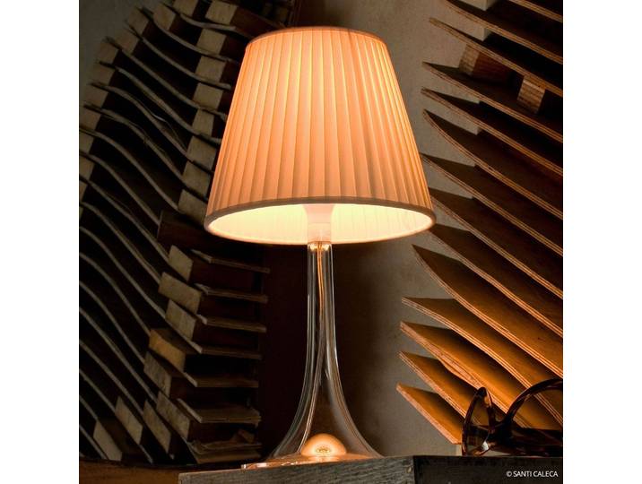 FLOS Designer Tischlampe MISS K, dimmbar, creme / amber, für Flurbereich, Kunststoff, Design