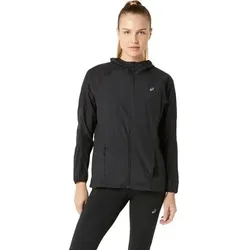 ASICS Damen Jacke ROAD PACKABLE JACKET, Größe M in Schwarz Schwarz