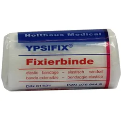 Holthaus Medical YPSIFIX Fixierbinde elastisch, DIN 61634 – einzeln in Folie und Schachtel - 1 Stück in Folie und Schachtel, Maße: 6 cm x 4 m 1 St
