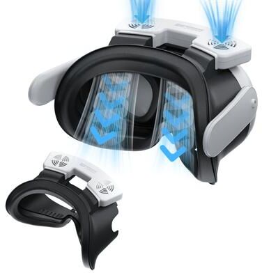 Inspired Deals Meta Quest 3 Face Cover VR Replacement Mask With Cooling Fan Breathable Facial Interface With Fan