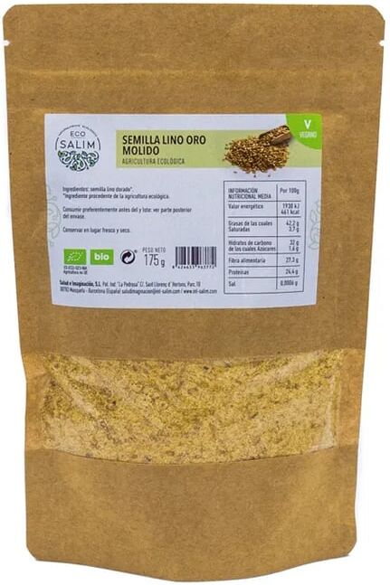 Eco-Salim Sementes De Linho Ouro Moído Eco 175g
