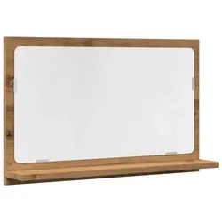 vidaXL Badspiegel mit Ablage Artisan-Eiche 60x11x37 cm Holzwerkstoff