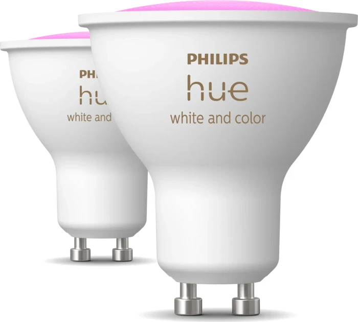 Philips Hue White and Color ambiance 4.2W GU10 Set 2tlg, 2 Stk