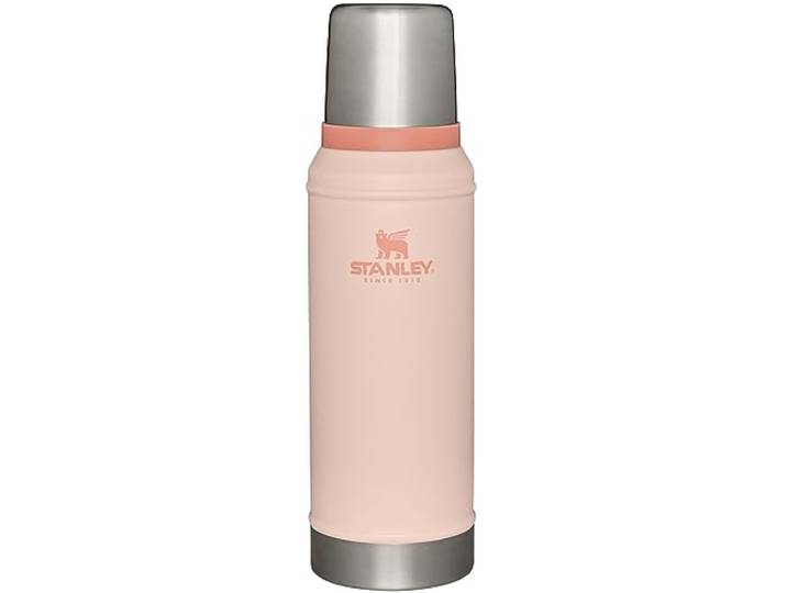 Stanley Klassische vakuumisolierte Weithalsflasche – Kalkstein – BPA-freie 18/8 Edelstahl-Thermoskanne für kalte und heiße Getränke – 1,0 QT