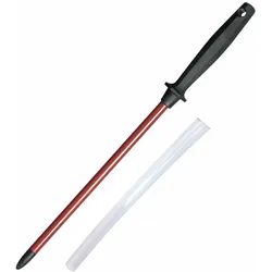 Westmark Wetzstab + Stabschutz, Länge: 35,3 cm, Sinterrubin/Kunststoff, Sieger-Long-Life, Rot/Schwarz, 197122E6
