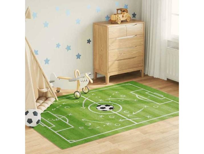 Tapis enfant 160x230cm terrain de football lavable 136621