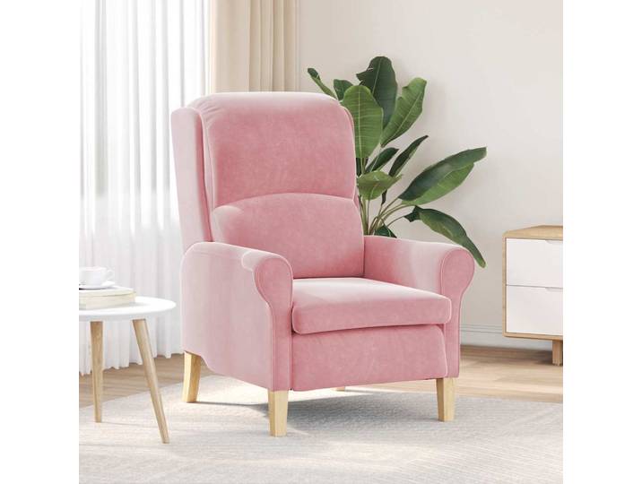 vidaXL Sessel Rosa Samt