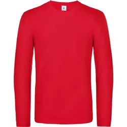B&C Unisex Schweres T-Shirt #E190 langarm Long Sleeve TU07T red XXL
