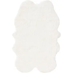 benuta Nest Hochflor Shaggyteppich Cloudy Cream 120x180 cm - Hochflor Teppich für Wohnzimmer