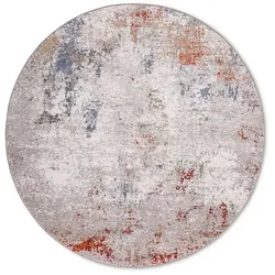 Webteppich Fresco Ø 200 cm Mischgewebe Grau