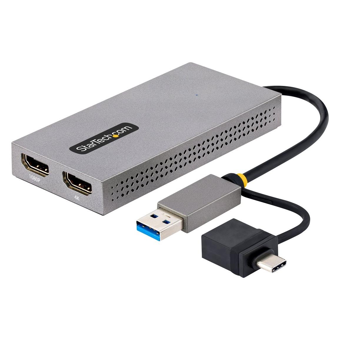 StarTech com 107B-USB-HDMI, USB Typ-A, USB Typ-C, HDMI-Ausgang, 3840 x 2160 Pixel (HDMI) (107B-USB-HDMI)