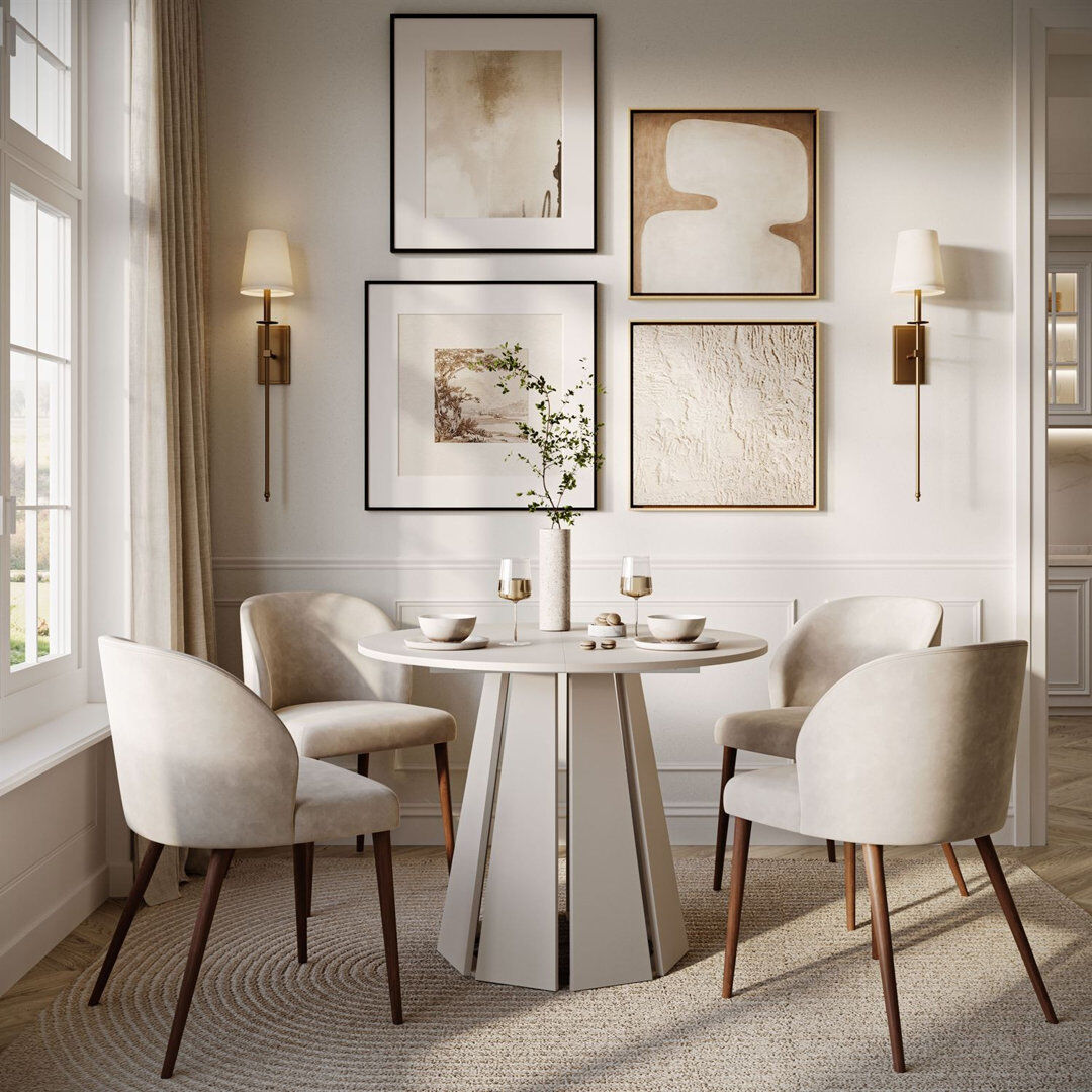 Metro 140 cm Extendable Dining Table Cashmere