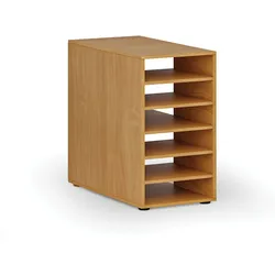 Beistell-Regalschrank für Werkbank PRIMO WOOD, rechts, Buche
